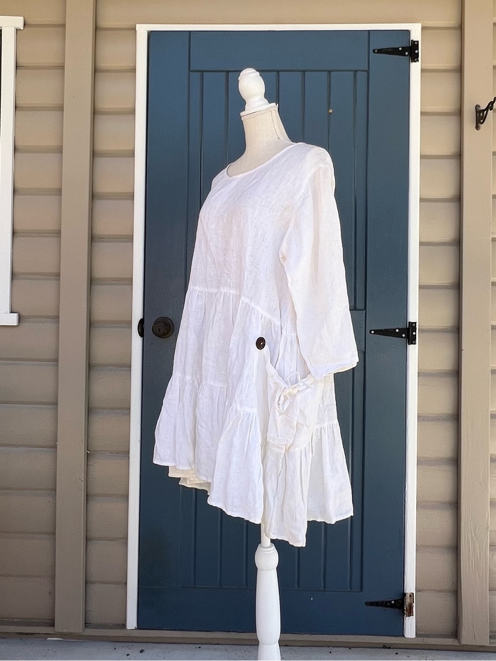 Vintage Diane's Country Corner 100% Linen with pockets Dress Women’s Size XXL - Picture 1 of 8